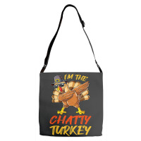 Chatty Turkey Matching Family Group Thanksgiving Party Adjustable Strap Totes | Artistshot