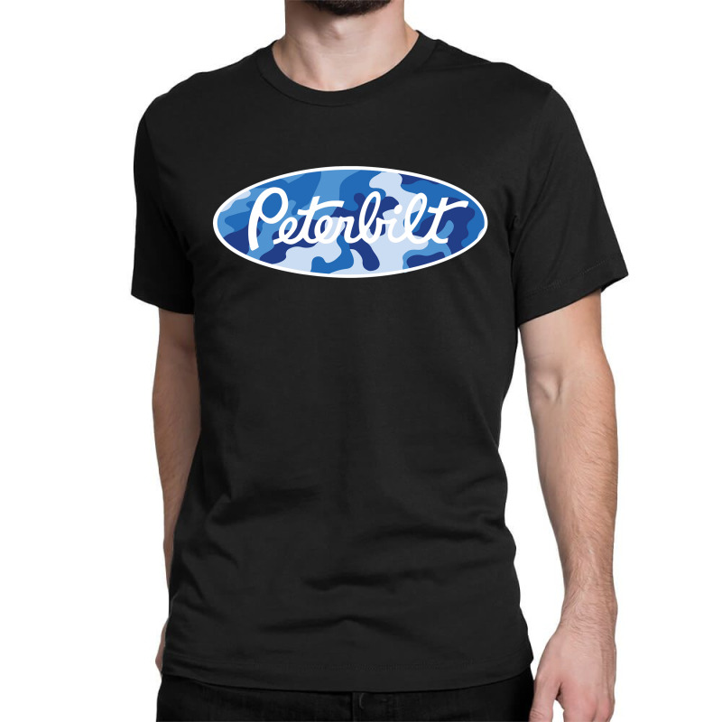 Peterbilt Truck Blue Camo Classic T-shirt by vendraqidas | Artistshot