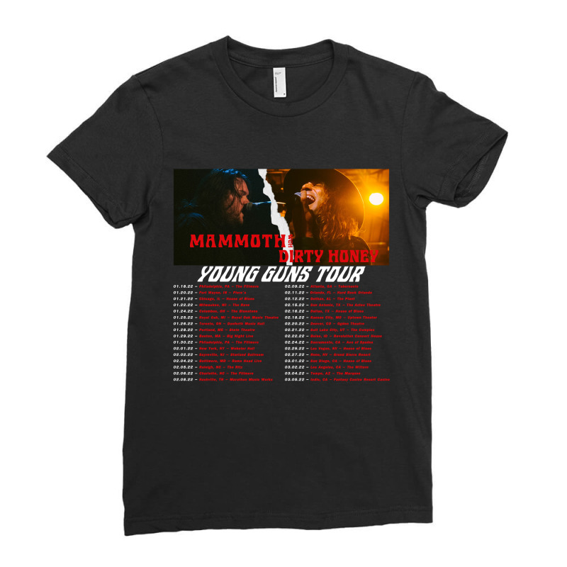 The Young Guns Tour Dates Ladies Fitted T-Shirt by CUSER1898 | Artistshot