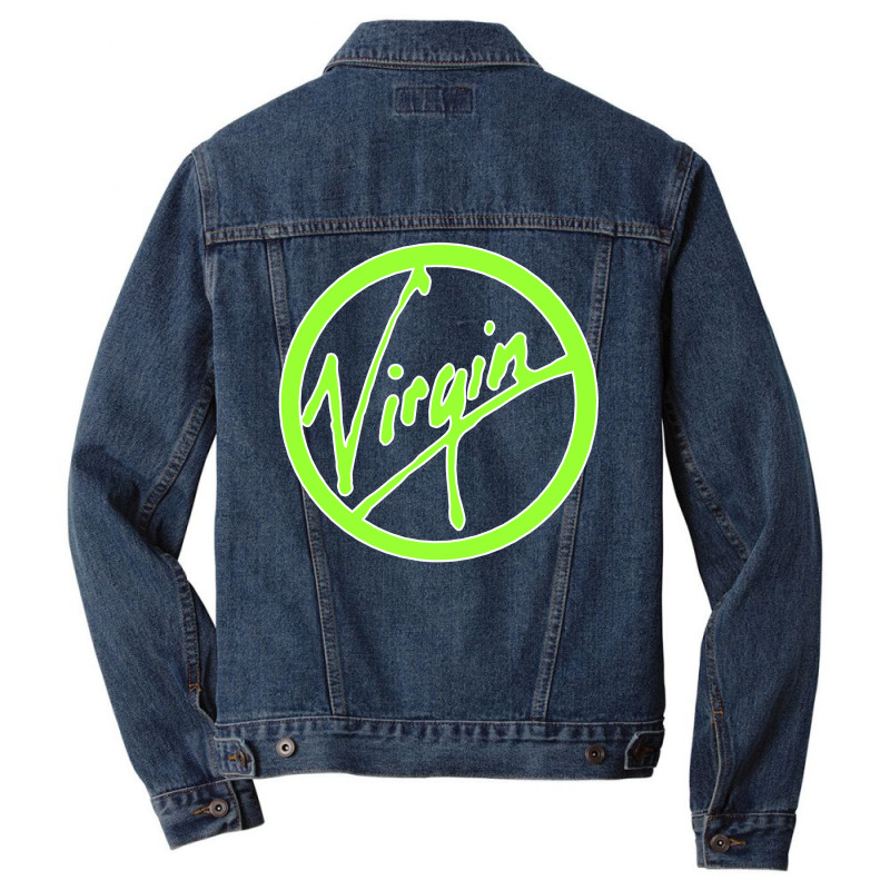 Virgin Green White Men Denim Jacket by vendraqidas | Artistshot