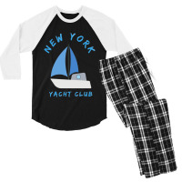 New York Yacht Club    (1) Men's 3/4 Sleeve Pajama Set | Artistshot