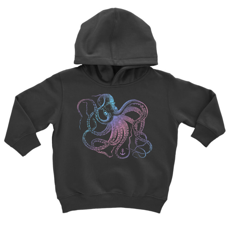 Octopus Shirt Cool Vintage Marine Biologist Ocean Sea Life 1 T Shirt Toddler Hoodie | Artistshot