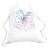 Octopus Shirt Cool Vintage Marine Biologist Ocean Sea Life 1 T Shirt Drawstring Bags | Artistshot