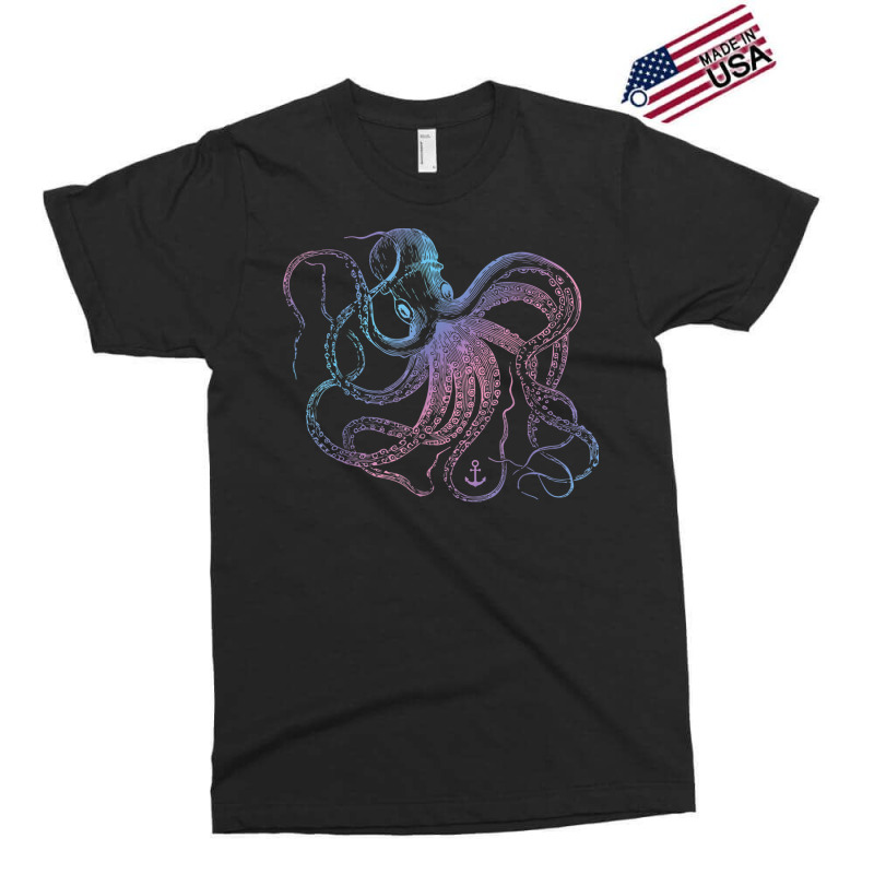 Octopus Shirt Cool Vintage Marine Biologist Ocean Sea Life 1 T Shirt Exclusive T-shirt | Artistshot