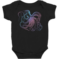 Octopus Shirt Cool Vintage Marine Biologist Ocean Sea Life 1 T Shirt Baby Bodysuit | Artistshot