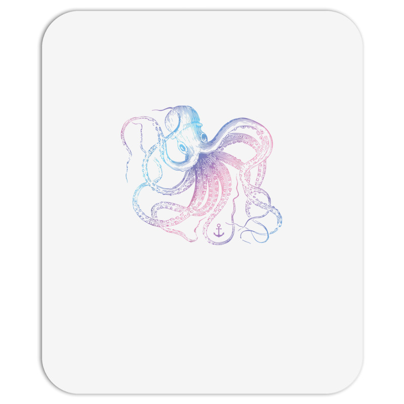 Octopus Shirt Cool Vintage Marine Biologist Ocean Sea Life 1 T Shirt Mousepad | Artistshot