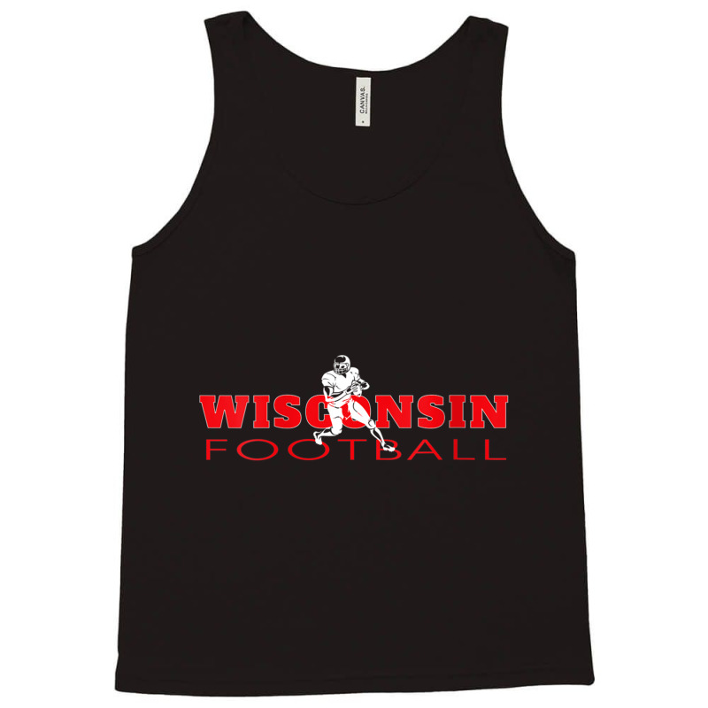 Womens Qb Quarterback Dad The Badger State Fan Wisconsin Football V Ne Tank Top | Artistshot