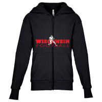 Womens Qb Quarterback Dad The Badger State Fan Wisconsin Football V Ne Youth Zipper Hoodie | Artistshot