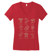 Fungi Mushroom Lover Shirt Mycology Vintage Goth Style T Shirt Women's V-neck T-shirt | Artistshot