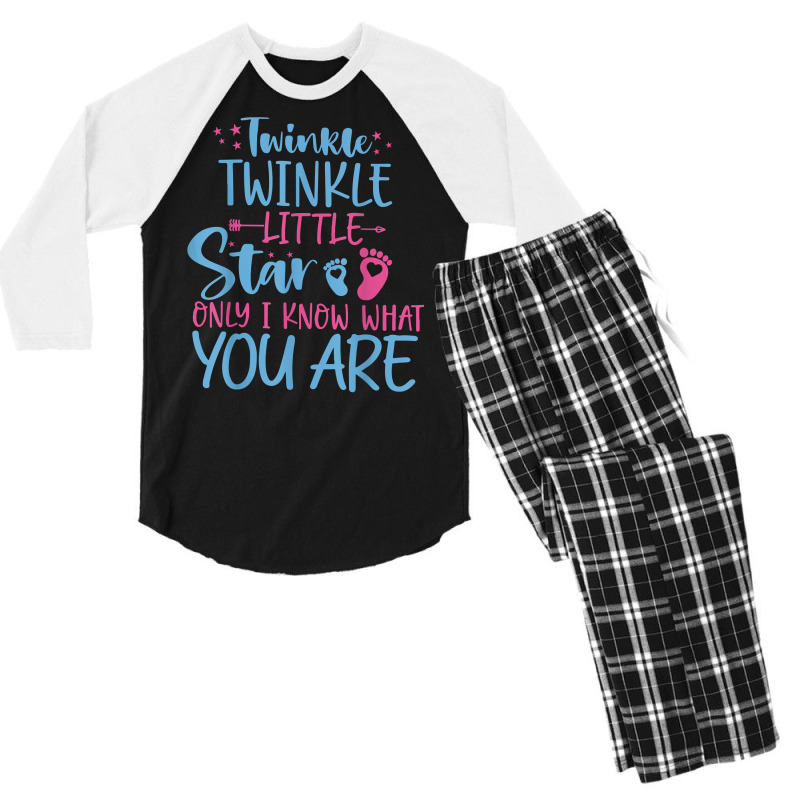 Twinkle Twinkle.little.star Only I Know Gender Keeper T Shirt Men's 3/4 Sleeve Pajama Set | Artistshot