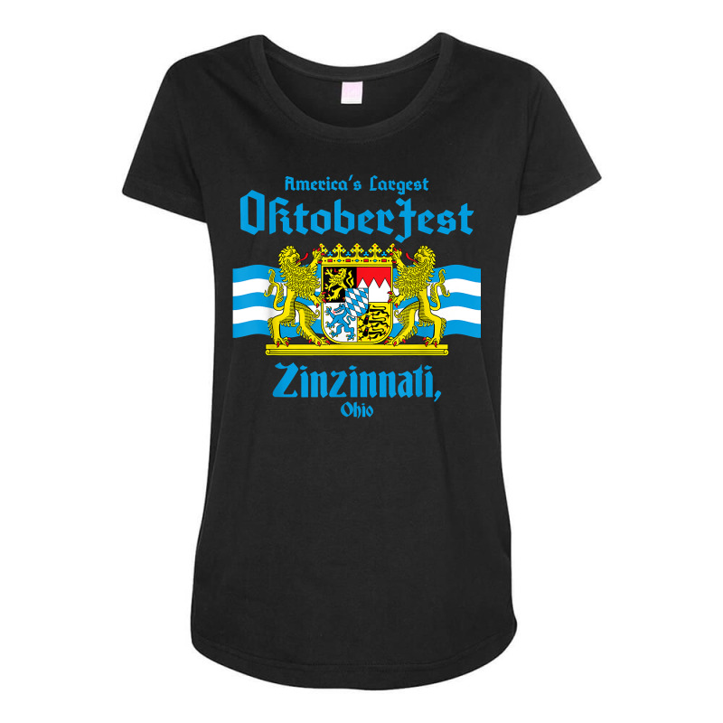 Oktoberfest Zinzinnati T Shirt Maternity Scoop Neck T-shirt by cm-arts | Artistshot