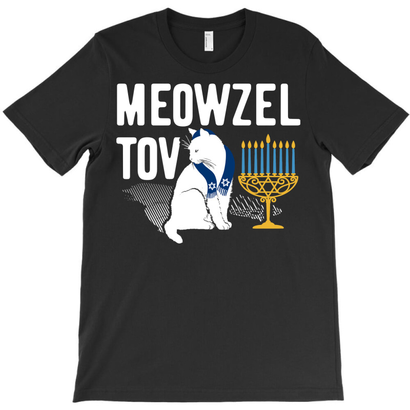 Meowzel Tov Funny Cat Chanukah Hanukkah Jewish Holiday Gift T-shirt | Artistshot