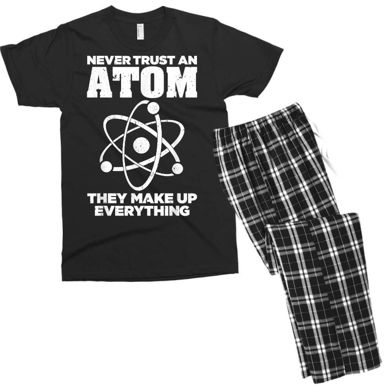 Funny Atom Art Men Women Stem Molecule Chemistry Teacher T Shirt Men's T-shirt Pajama Set by cm-arts | Artistshot