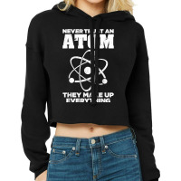 Funny Atom Art Men Women Stem Molecule Chemistry Teacher T Shirt Cropped Hoodie | Artistshot