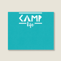 Camp Life Landscape Canvas Print | Artistshot