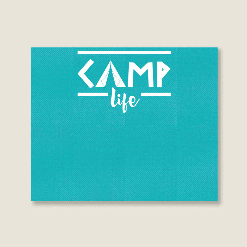 Camp Life Landscape Canvas Print | Artistshot