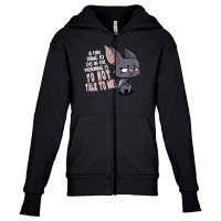 Morning People Youth Zipper Hoodie | Artistshot