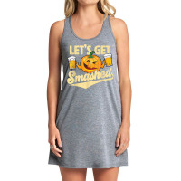 Lets Get Smashed Funny Pumpkin Beer Halloween T Shirt Tank Dress | Artistshot