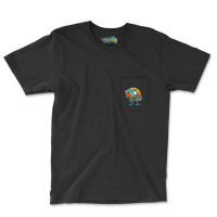 Boson Errier Dog Riding Dinosaur Rex Boys Pocket T-shirt | Artistshot