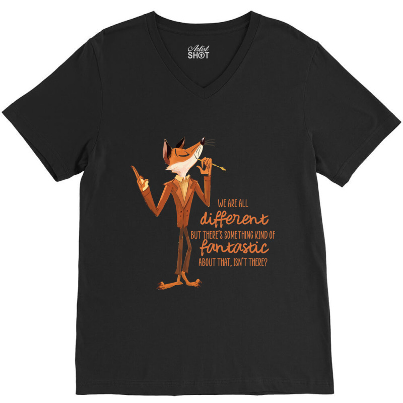 Fantastic Mr Fox Family V-Neck Tee by cm-arts | Artistshot