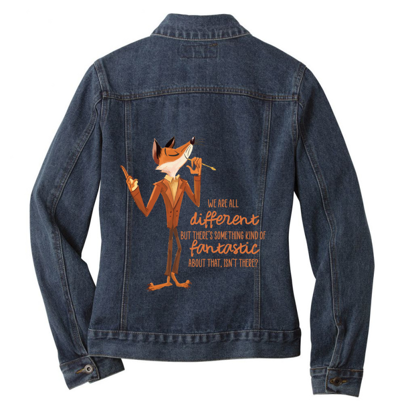 Fantastic Mr Fox Family Ladies Denim Jacket by cm-arts | Artistshot