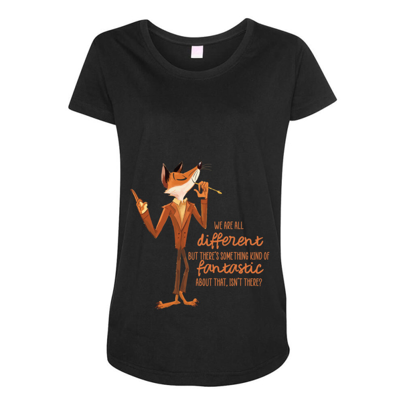 Fantastic Mr Fox Family Maternity Scoop Neck T-shirt by cm-arts | Artistshot