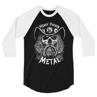 Heavy Fuckin Metal 3/4 Sleeve Shirt | Artistshot