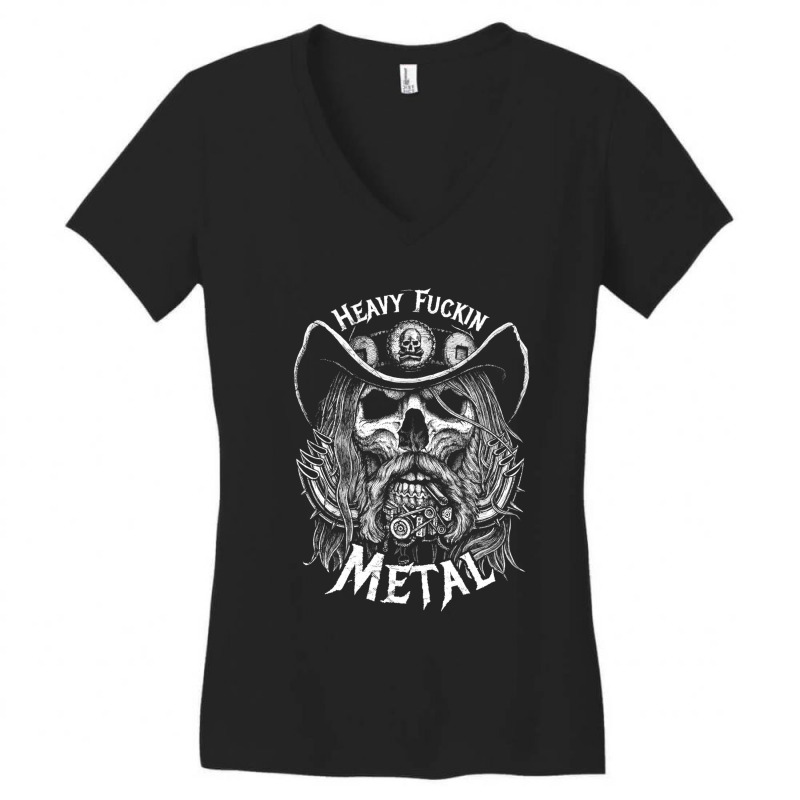 Heavy Fuckin Metal 1 Women's V-Neck T-Shirt by cm-arts | Artistshot