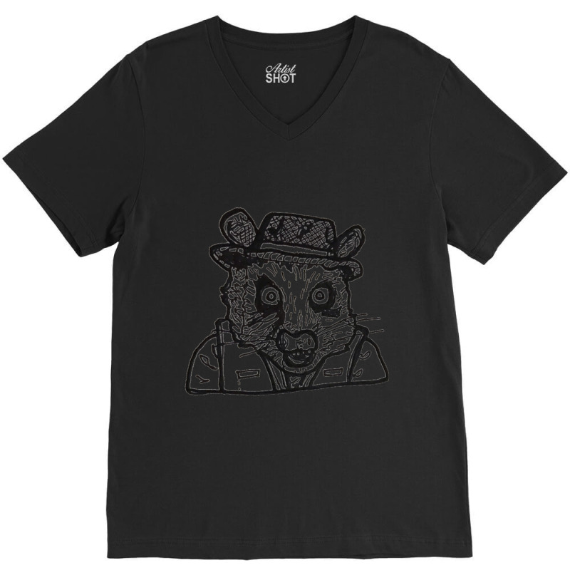 Fantastic Mr Mole V-Neck Tee by cm-arts | Artistshot