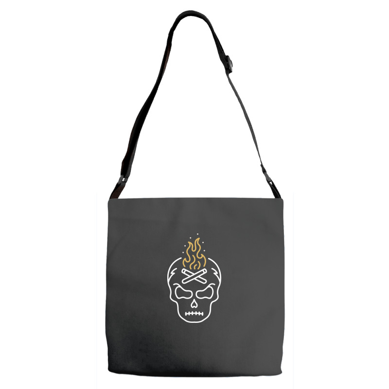 Campfire Skull Adjustable Strap Totes | Artistshot