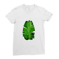 Banana Leaf Painting   Monstera Deliciosa Ladies Fitted T-shirt | Artistshot