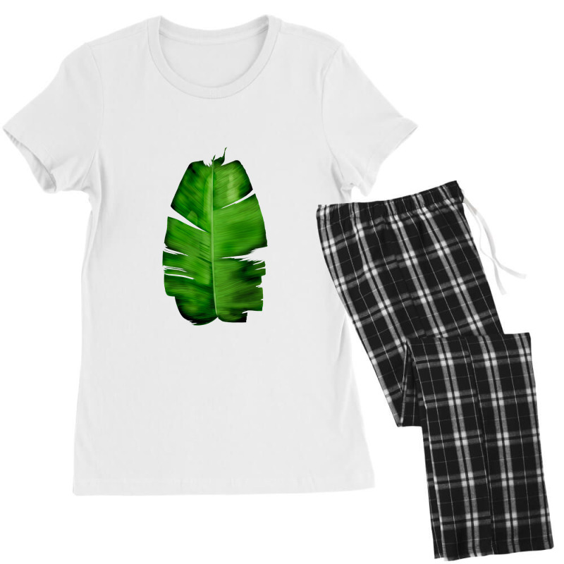 Banana Leaf Painting   Monstera Deliciosa Women's Pajamas Set by sepulohsepuluh | Artistshot