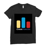 Codeforces Official Dark Ladies Fitted T-shirt | Artistshot