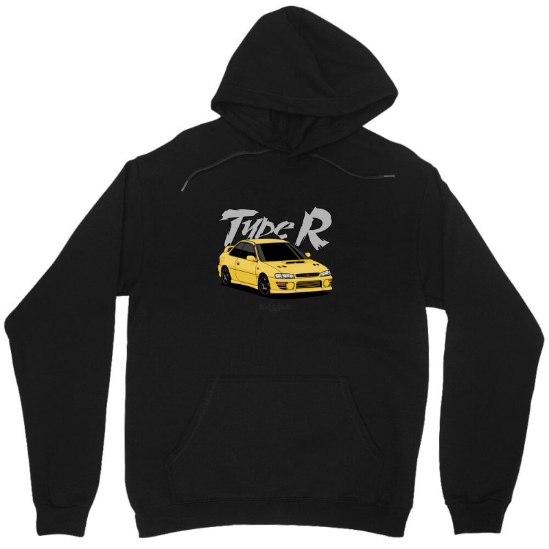 Impreza Type R (yellow) Unisex Hoodie by EllaineRamshur | Artistshot