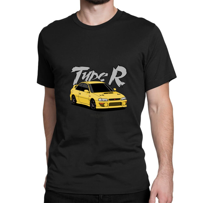 Impreza Type R (yellow) Classic T-shirt by EllaineRamshur | Artistshot