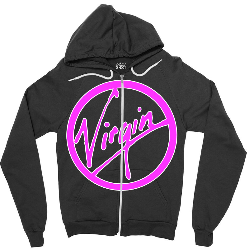 Virgin Pink White Zipper Hoodie by vendraqidas | Artistshot