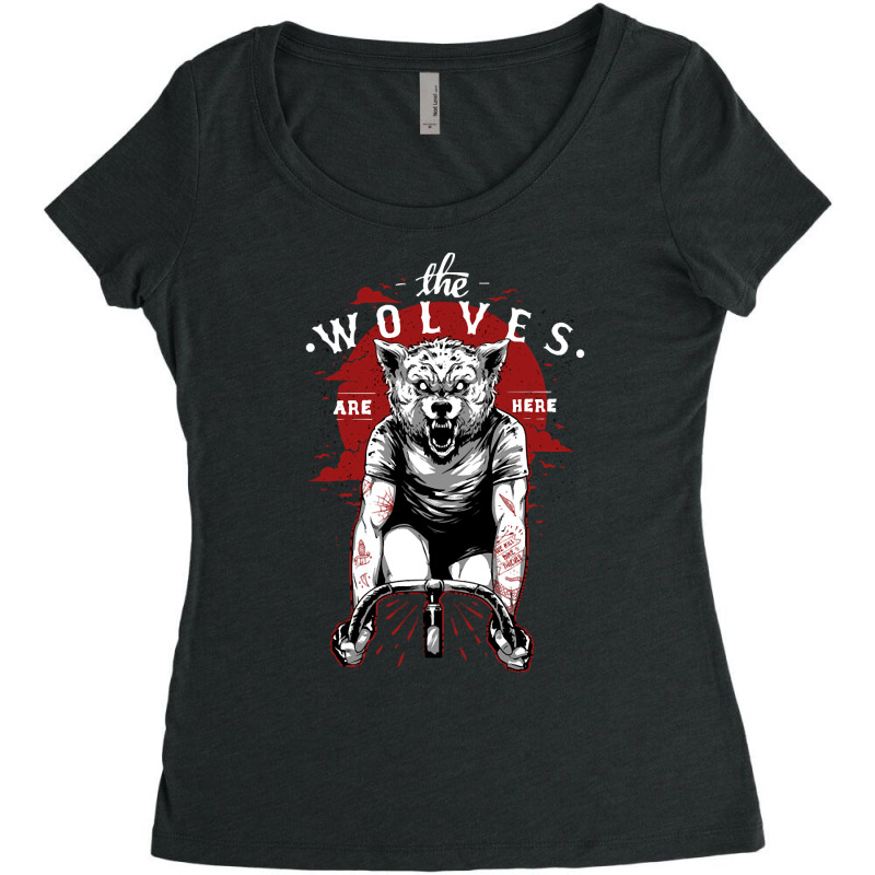 The Wolves Are Here, The Wolves Have Arrived, The Exhausting Wolves, T Women's Triblend Scoop T-shirt by SHPONYDS | Artistshot