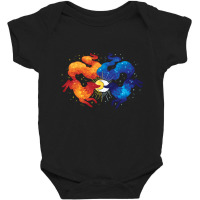 Sun And Moon Wolves, Fierce Wolves, Sun And Moon, Wolves,  Wolves Powe Baby Bodysuit | Artistshot