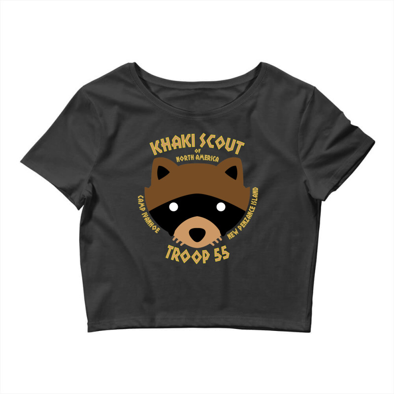 Khaki Scouts Of North America Crop Top by cm-arts | Artistshot