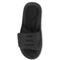 Live Work Create Slide Sandal | Artistshot