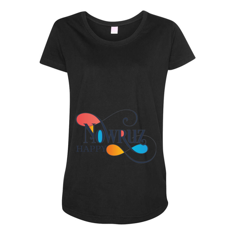 Happy Nuruz Maternity Scoop Neck T-shirt by cm-arts | Artistshot