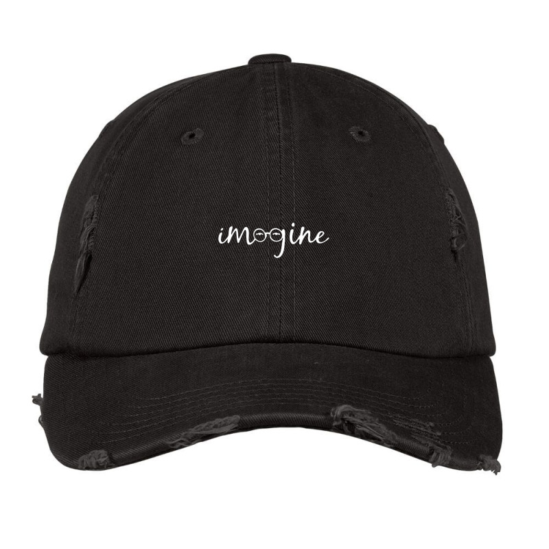 Imagine All The People No War Give Peace A Chance Vintage Cap by cm-arts | Artistshot