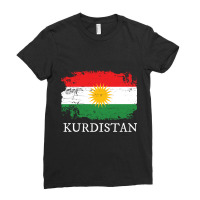 Kurdistan Flag Ladies Fitted T-shirt | Artistshot