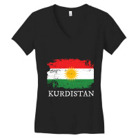 Kurdistan Flag Women's V-neck T-shirt | Artistshot