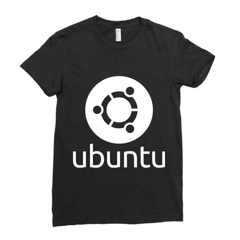 Dark Ubuntu Linux Ladies Fitted T-Shirt by JONAHANDERSON | Artistshot