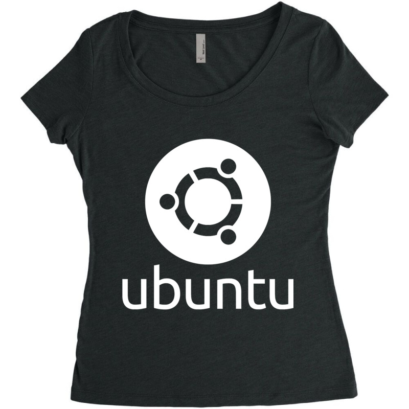 Dark Ubuntu Linux Women's Triblend Scoop T-shirt by JONAHANDERSON | Artistshot