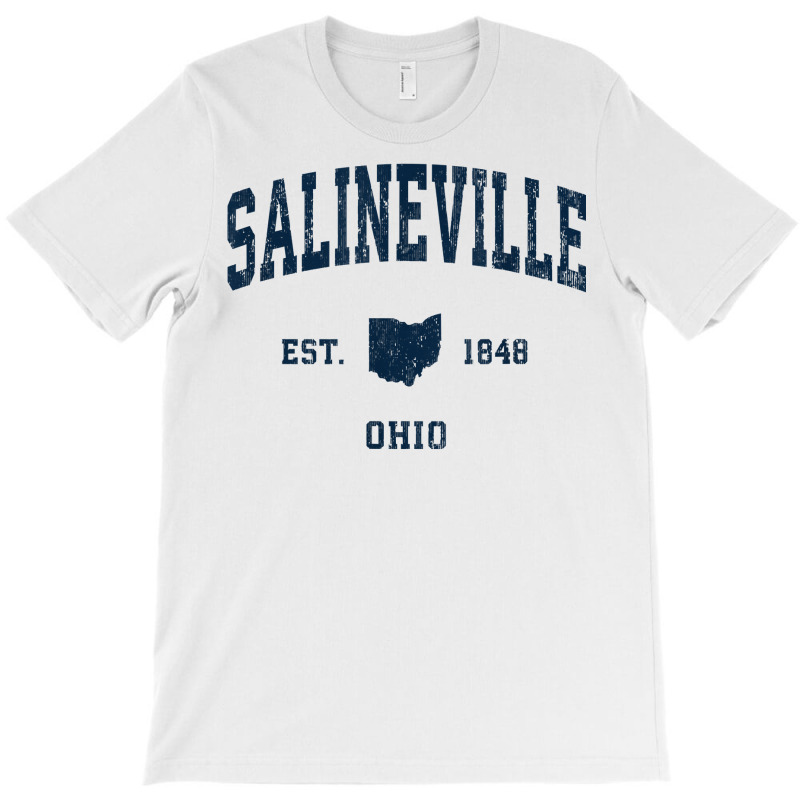 Salineville Ohio Oh Vintage Athletic Navy Sports Design T Shirt T-shirt | Artistshot