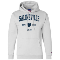 Salineville Ohio Oh Vintage Athletic Navy Sports Design T Shirt Champion Hoodie | Artistshot