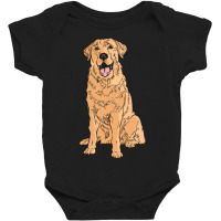 Golden Retriever - Best Family Dog In The World Baby Bodysuit | Artistshot