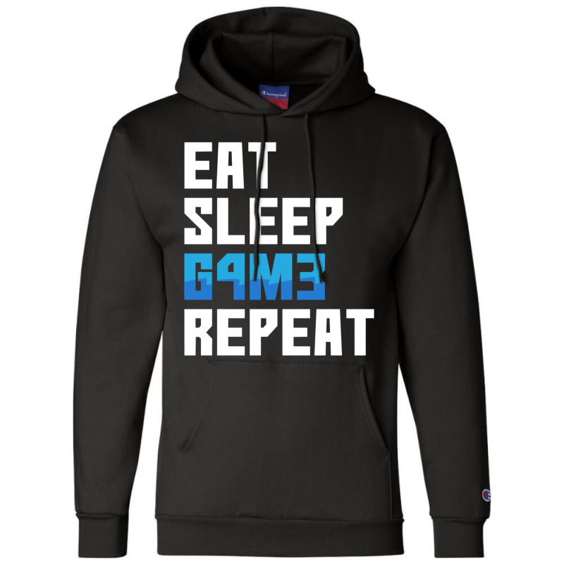 Eat Sleep Game Repeat Funny Leetcode Leet Champion Hoodie | Artistshot